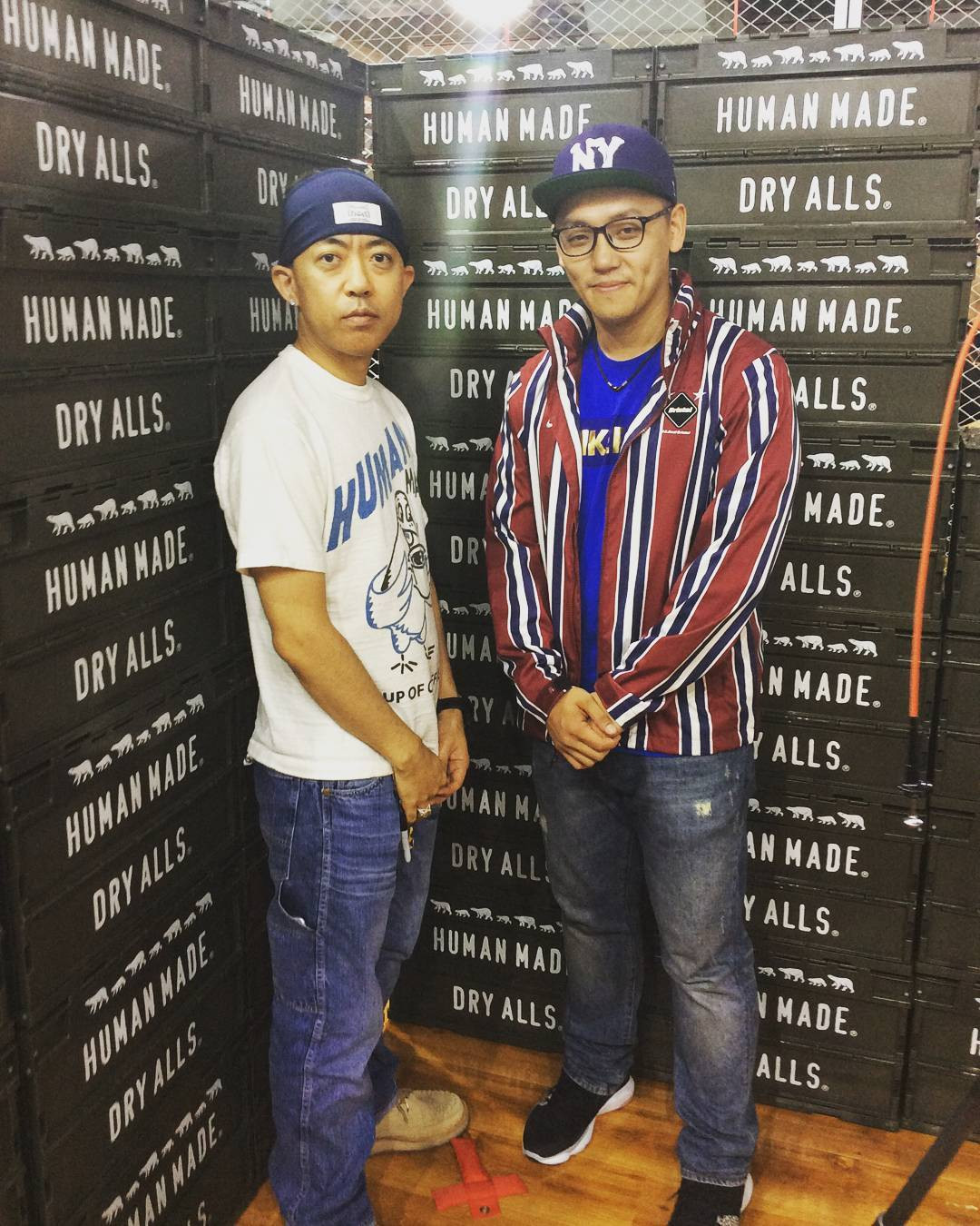 Cody with NIGO at a HUMAN MADE culture event